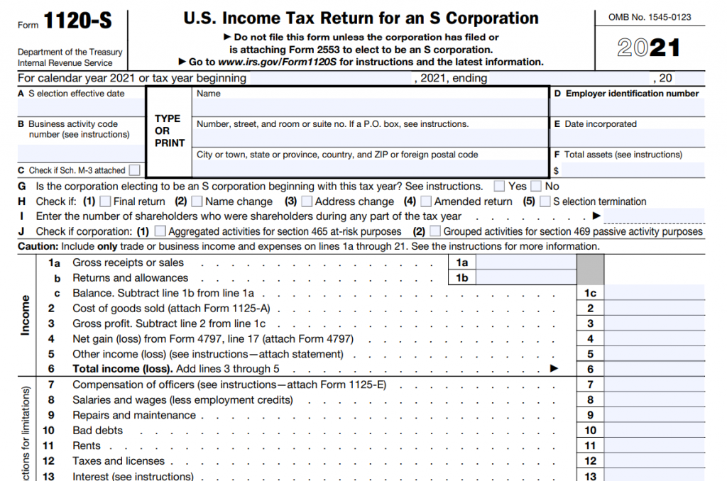 Where Do I Mail My S-corporation Form 1120-s?