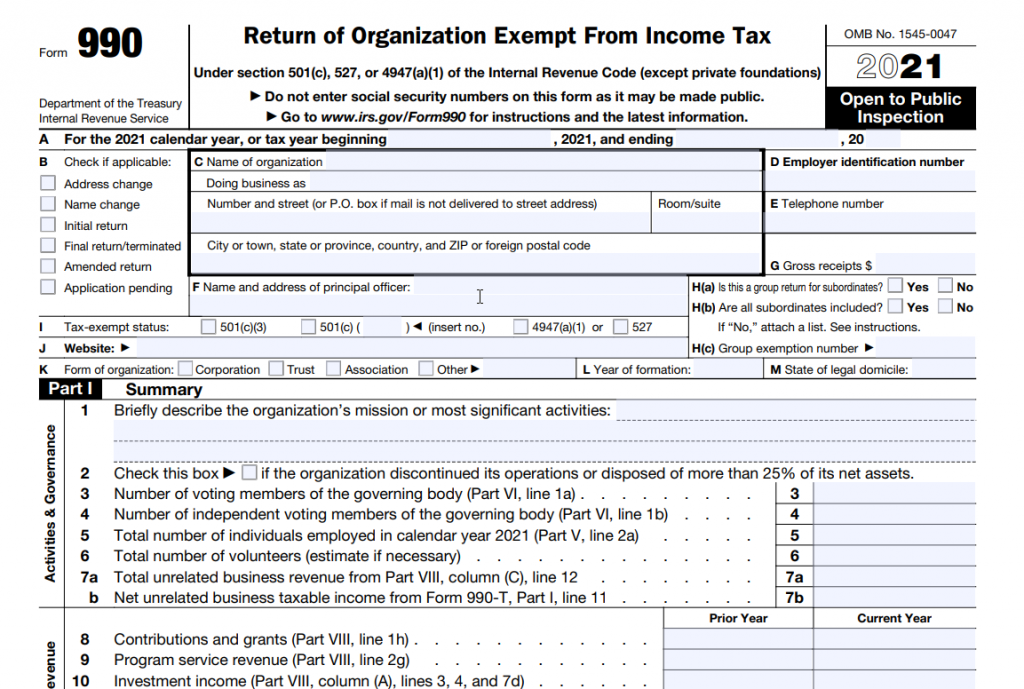 Where do I mail my Nonprofit Form 990?